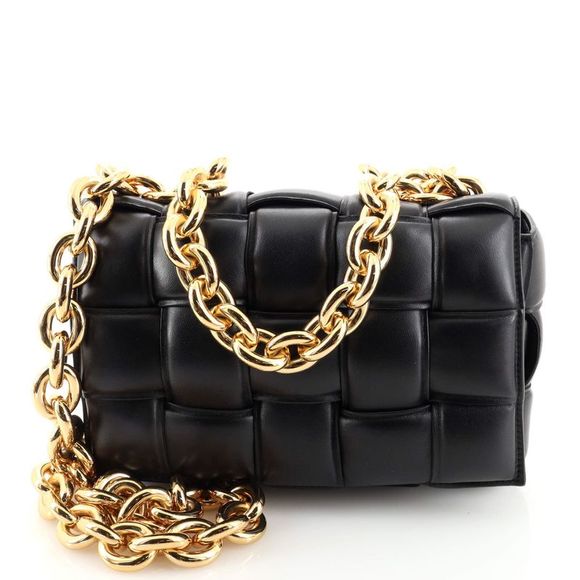 Bottega Veneta Handbags - Bottega Veneta Cassette Chain Crossbody Bag Padded Maxi Intrecciato Leather